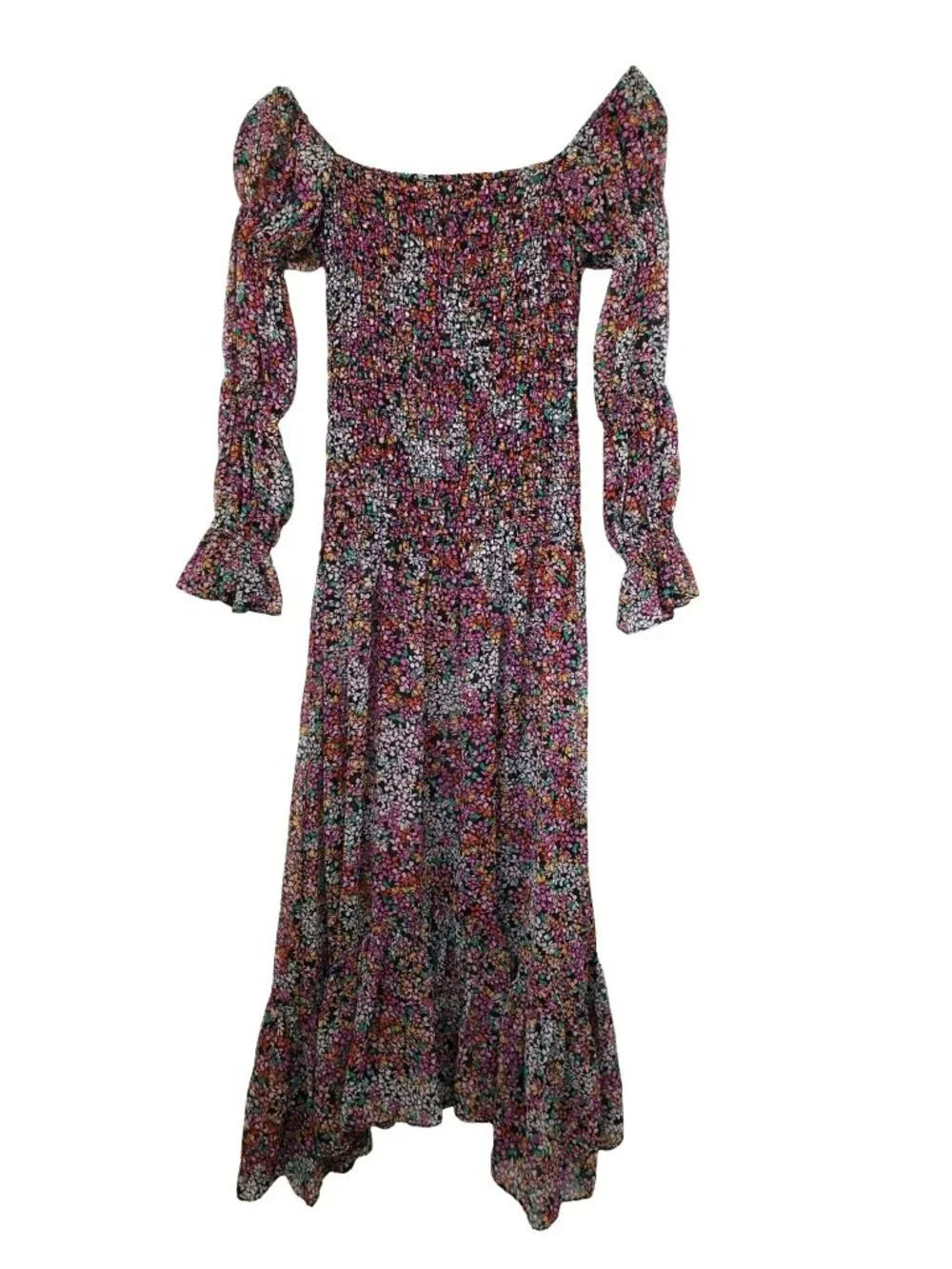 NWT Misa Los Angeles Rashida Smocked Floral Maxi Dress Nazirah Boho Whimsigoth - Picture 13 of 16